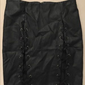 Leather skirt